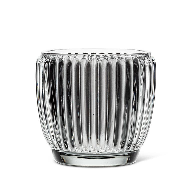 Small Ribbed Votive-3"D