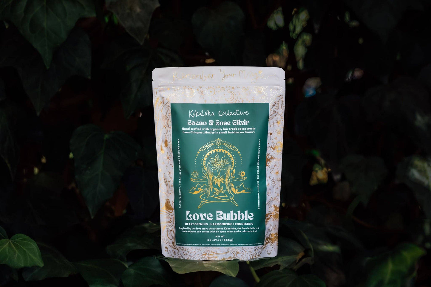 Love Bubble  - Rose Cardamom Ceremonial Cacao Elixir