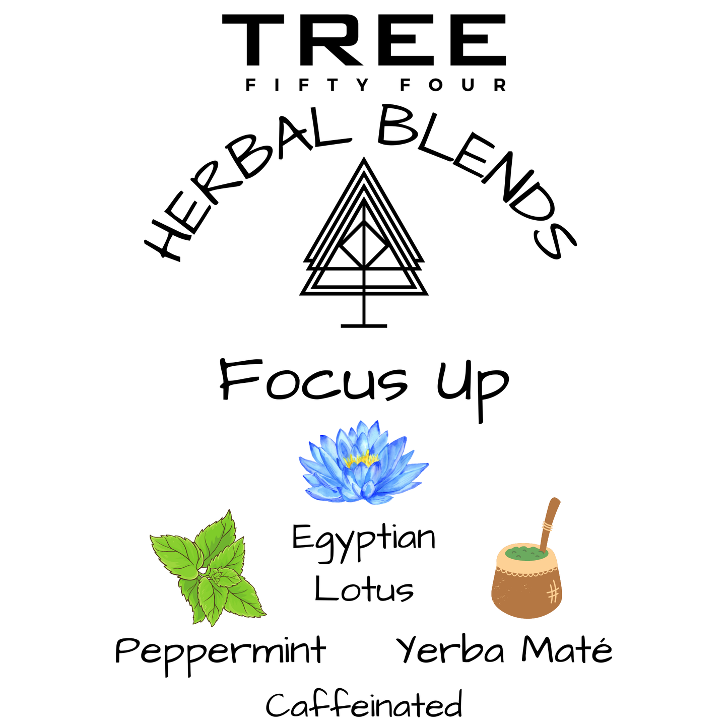Focus Up Herbal Tea Blend in Drawstring Sachet, Loose: Medium 12 OZ