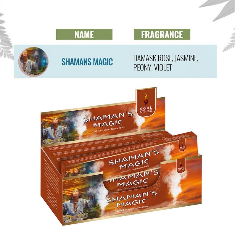 Shaman's Magic Masala Incense Sticks Soul Sticks