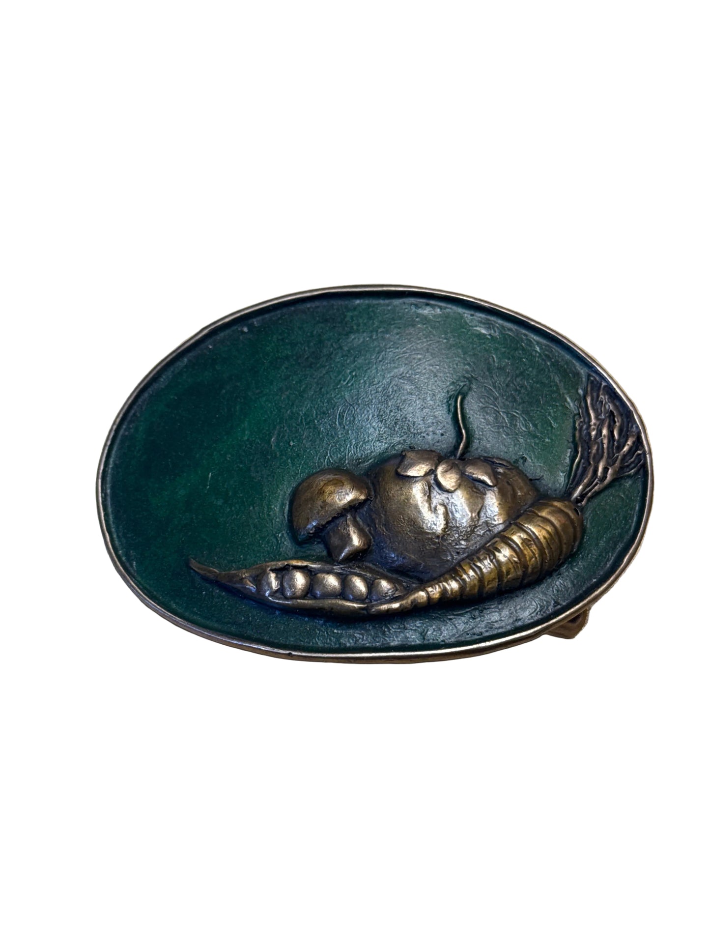 Belt Buckle Waterhorse Bronze by Elaine Hansard