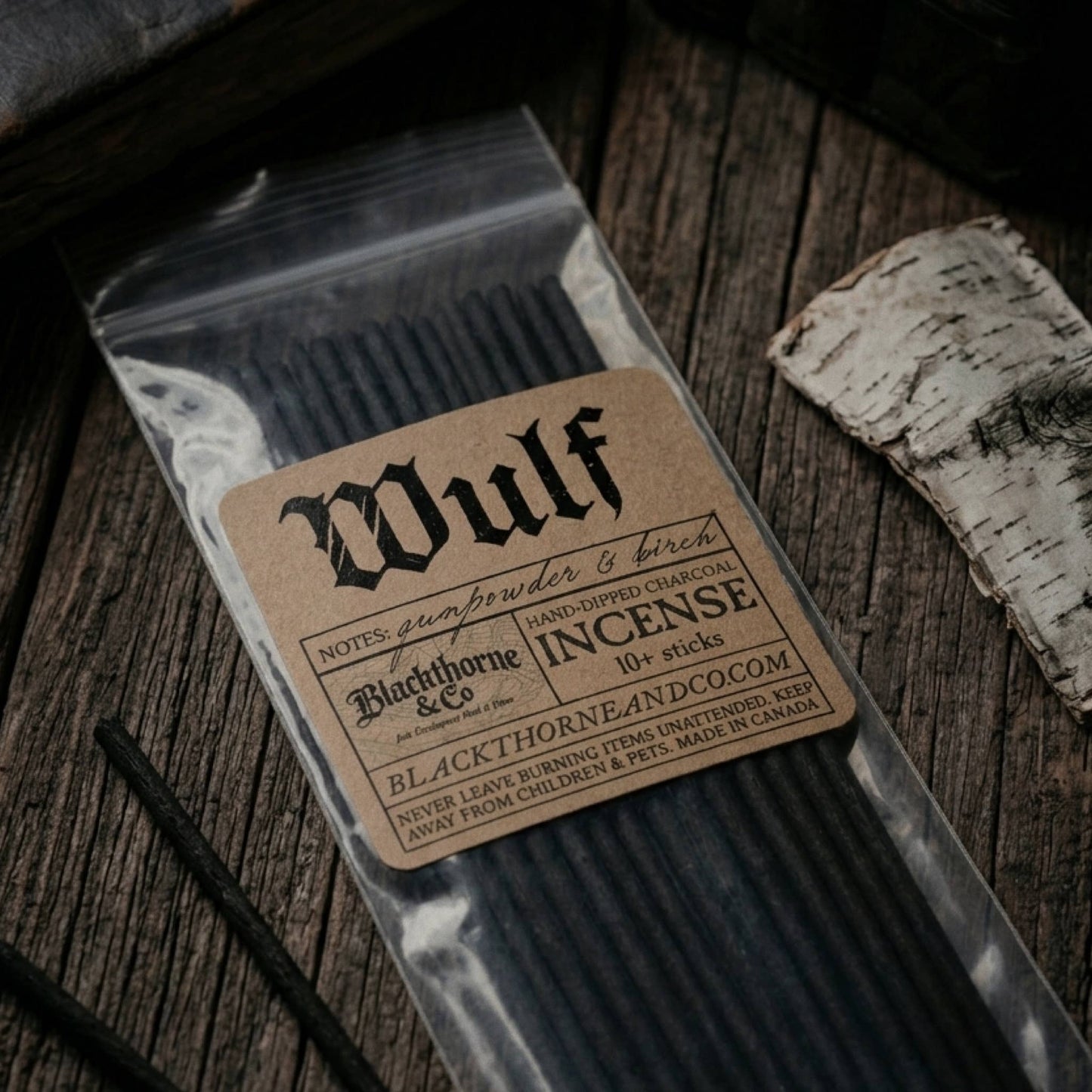 Wulf incense sticks |  vegan gothic ritual incense