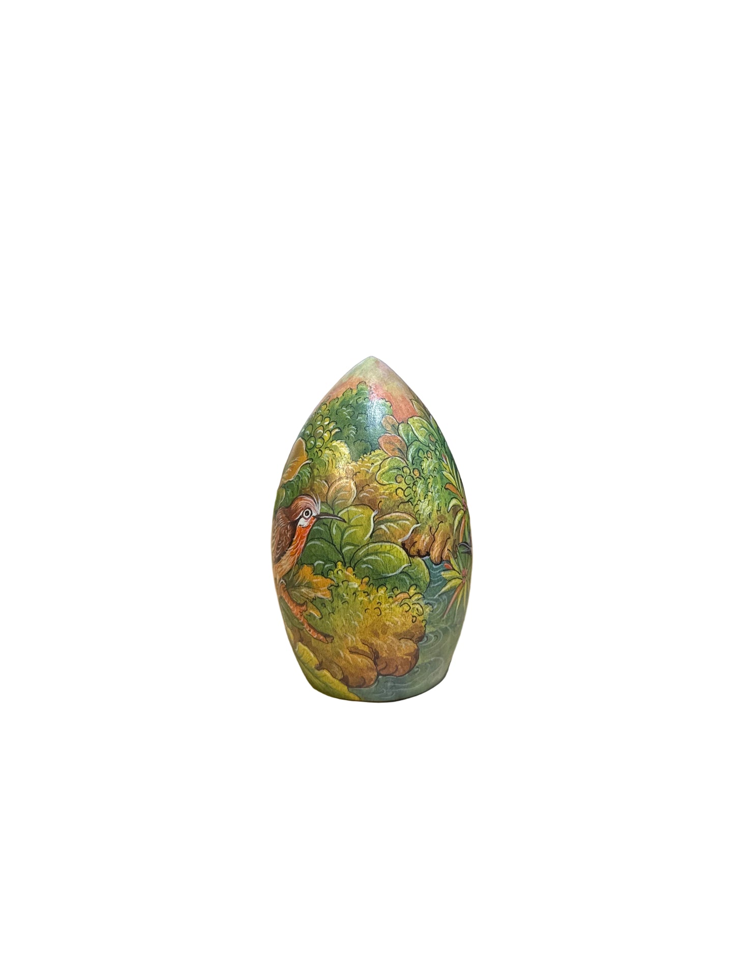 Painted Egg Wood Small