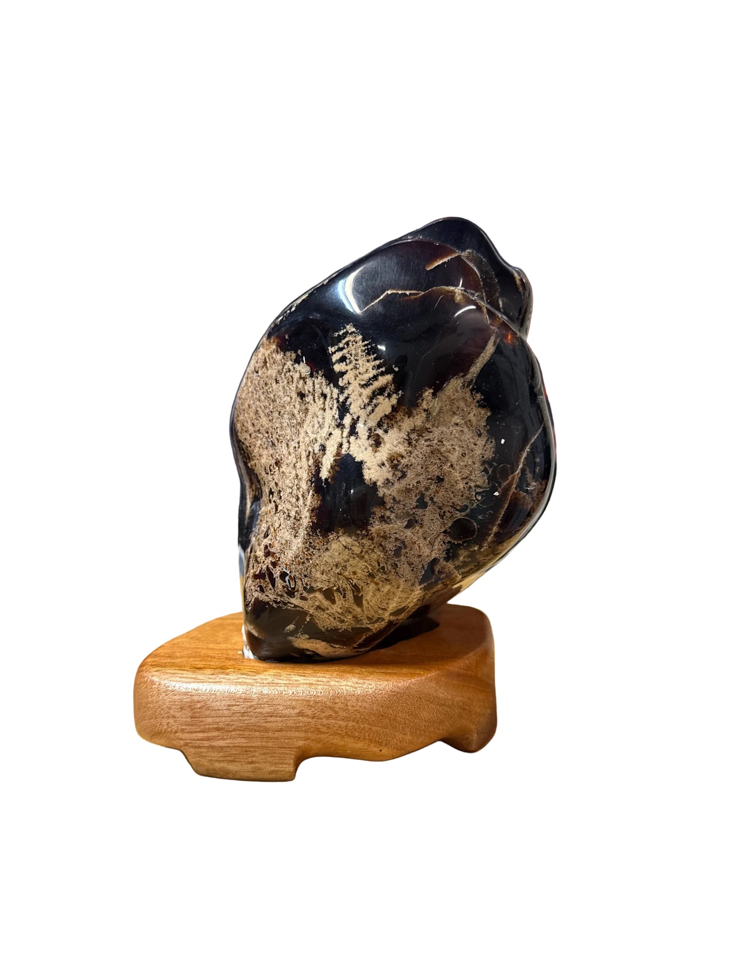 Amber Freeform Large On Stand