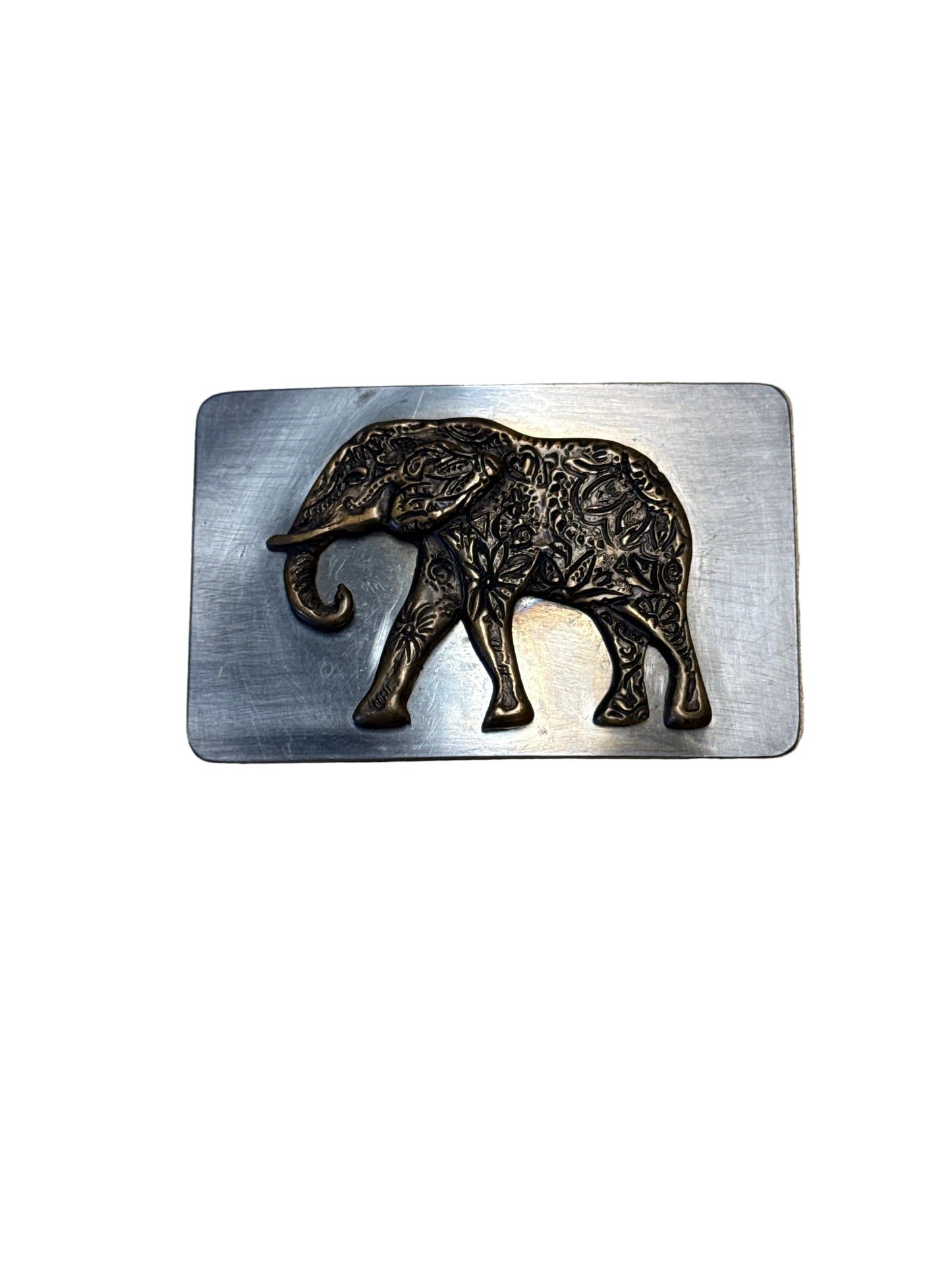 Belt Buckle Waterhorse Bronze by Elaine Hansard