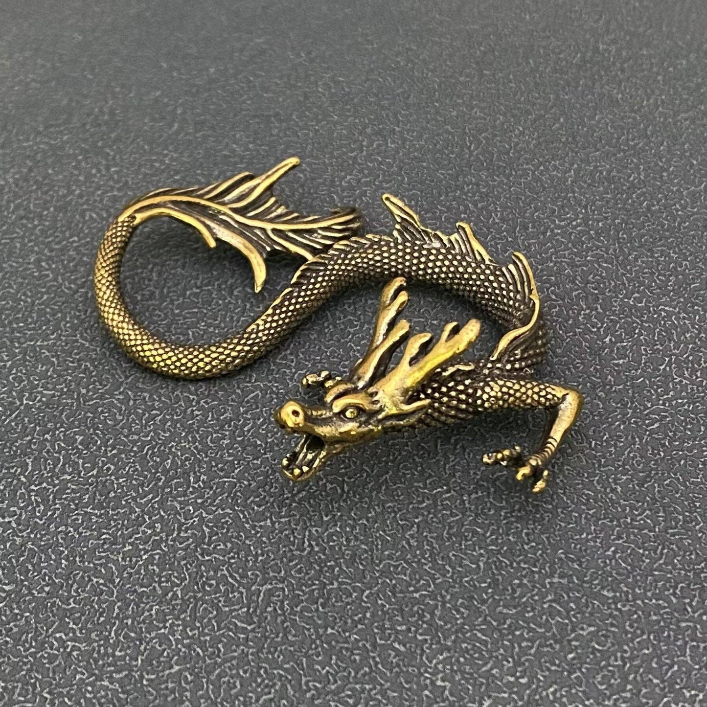 Brass Chinese Dragon Crafts Desktop Ornaments Decoration