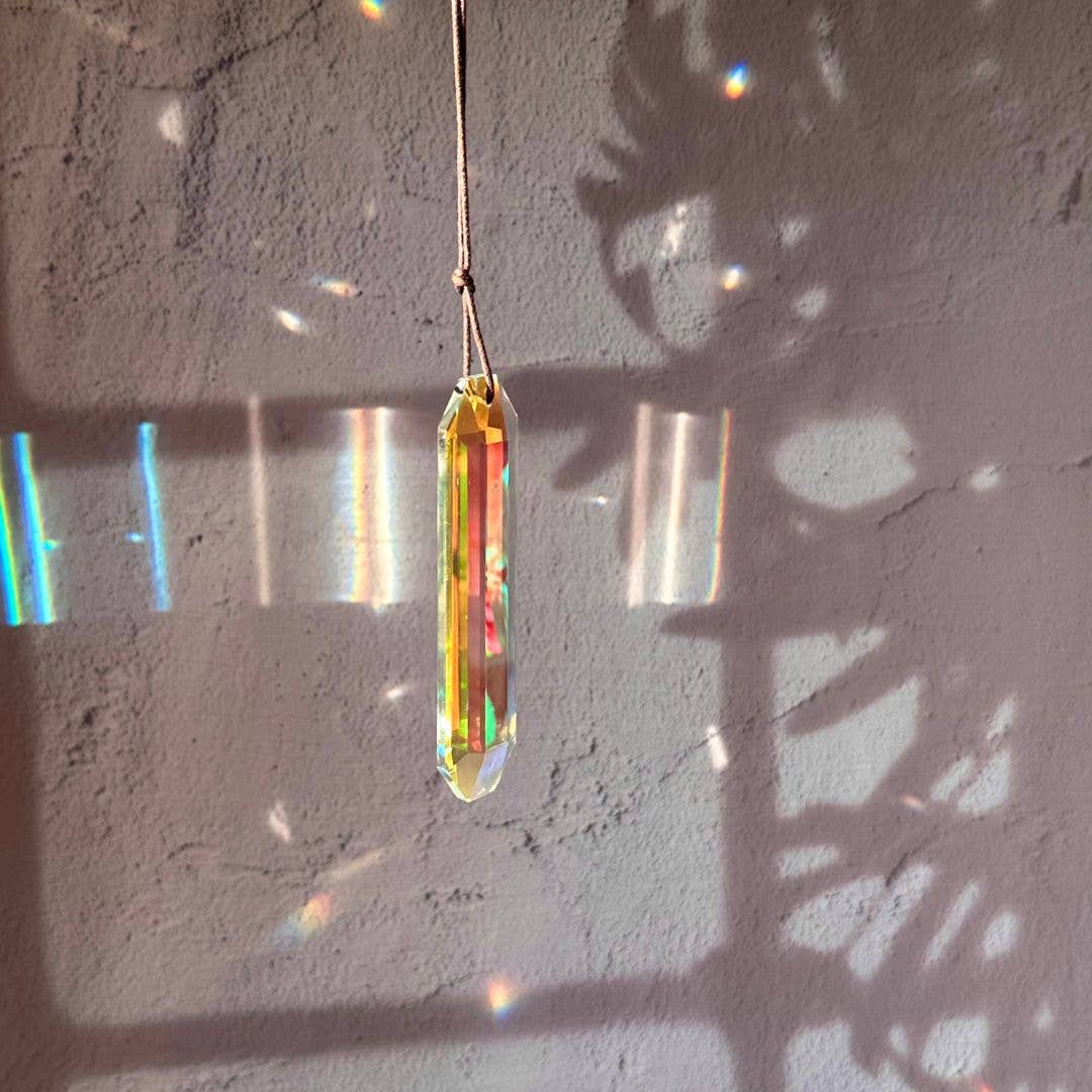 Prism Suncatcher – Minimal Boho Window Decor