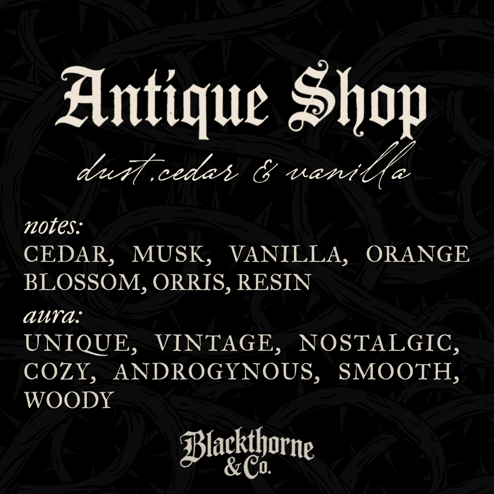 Antique Shop incense sticks |  vegan gothic ritual incense