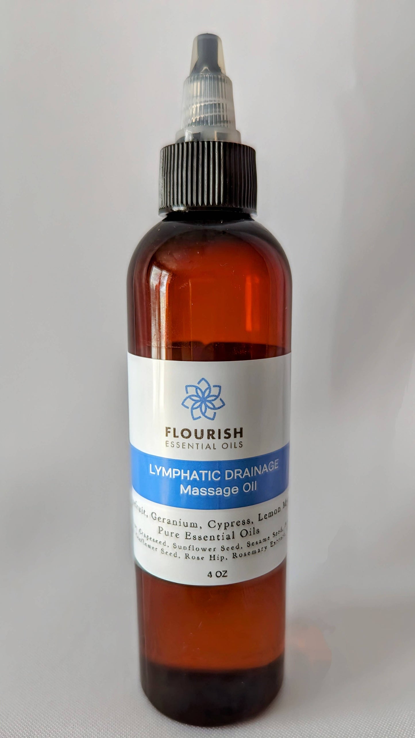 Lymphatic Drainage Massage Oil 4 oz