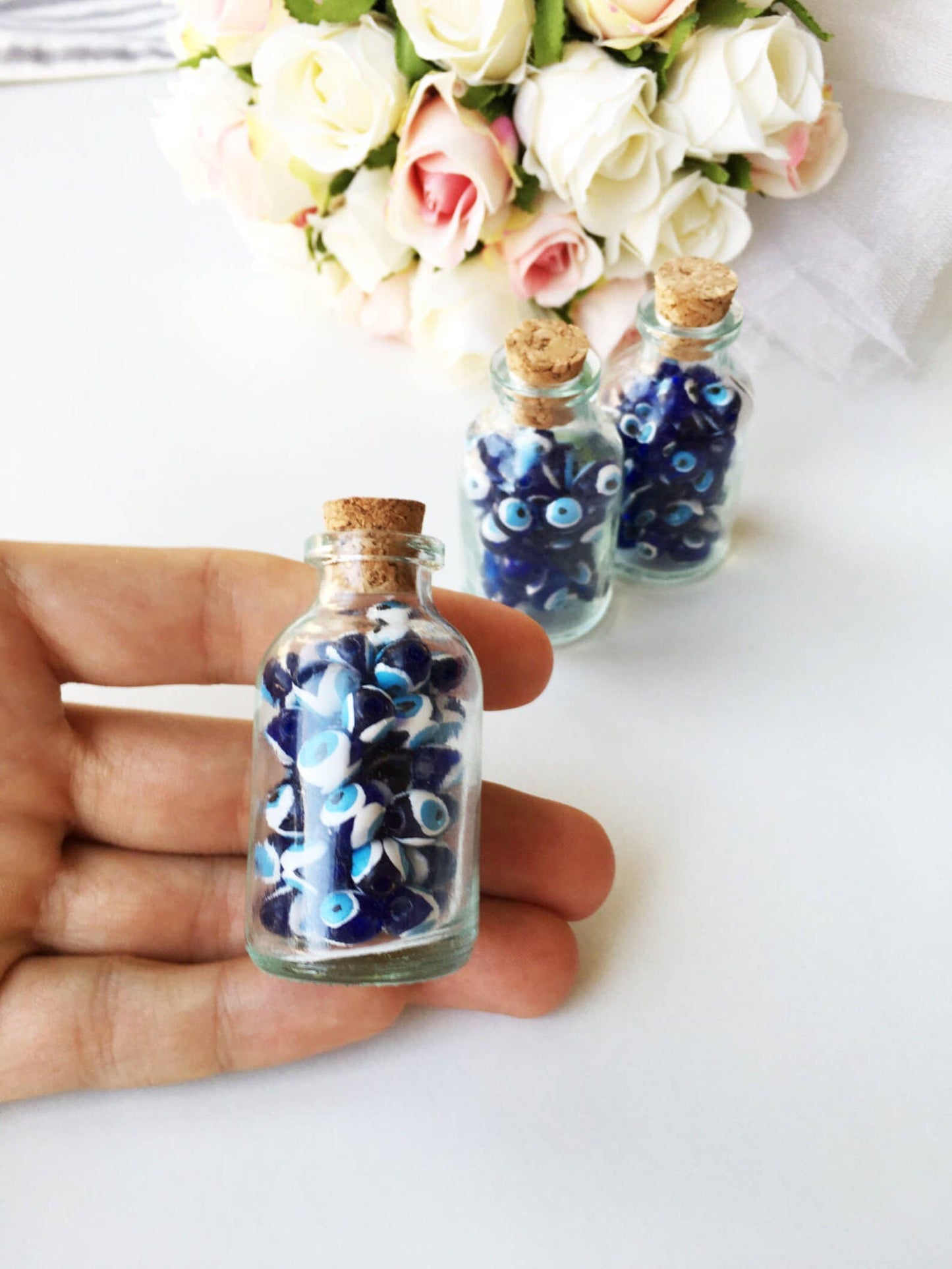 Evil eye bottle magnet