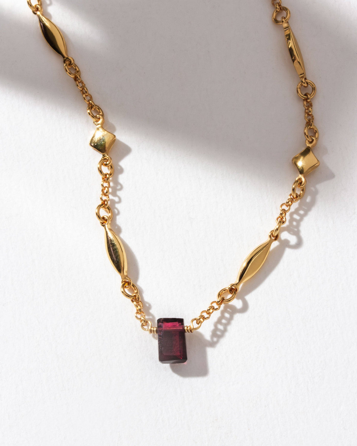 Prism Gems Birthstone Necklace - January