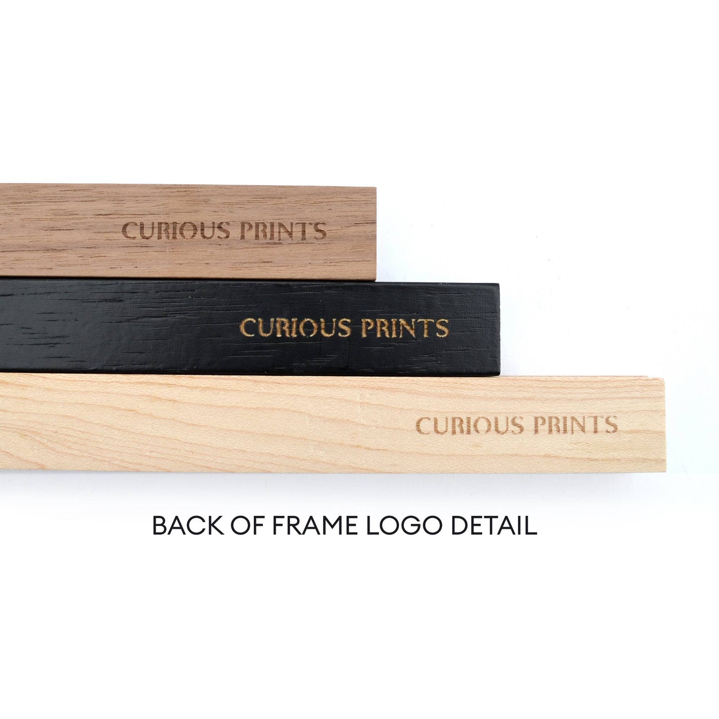 Magnetic Wood Hanging Poster Frame: NATURAL / 8.5"