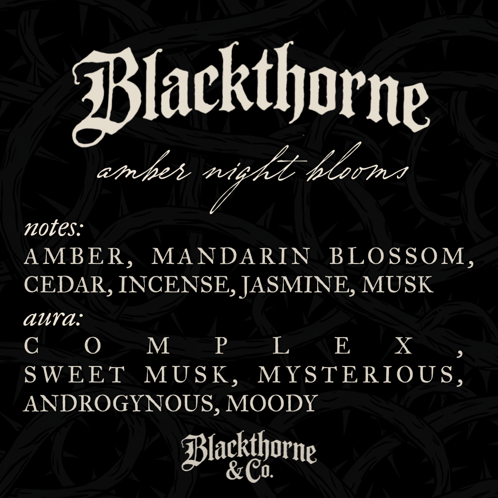 Blackthorne incense sticks |  vegan gothic ritual incense