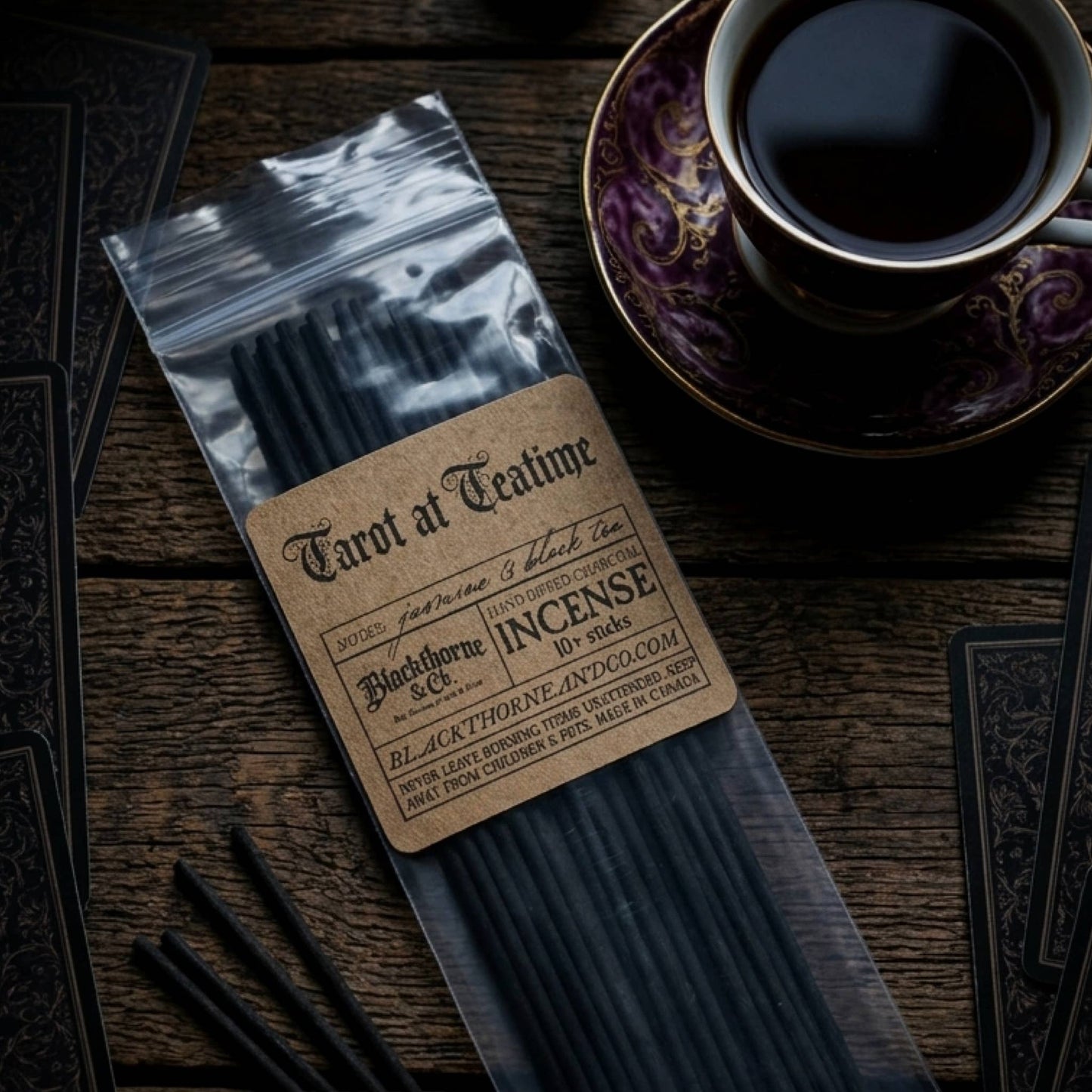 Tarot at Teatime incense sticks |  vegan gothic ritual