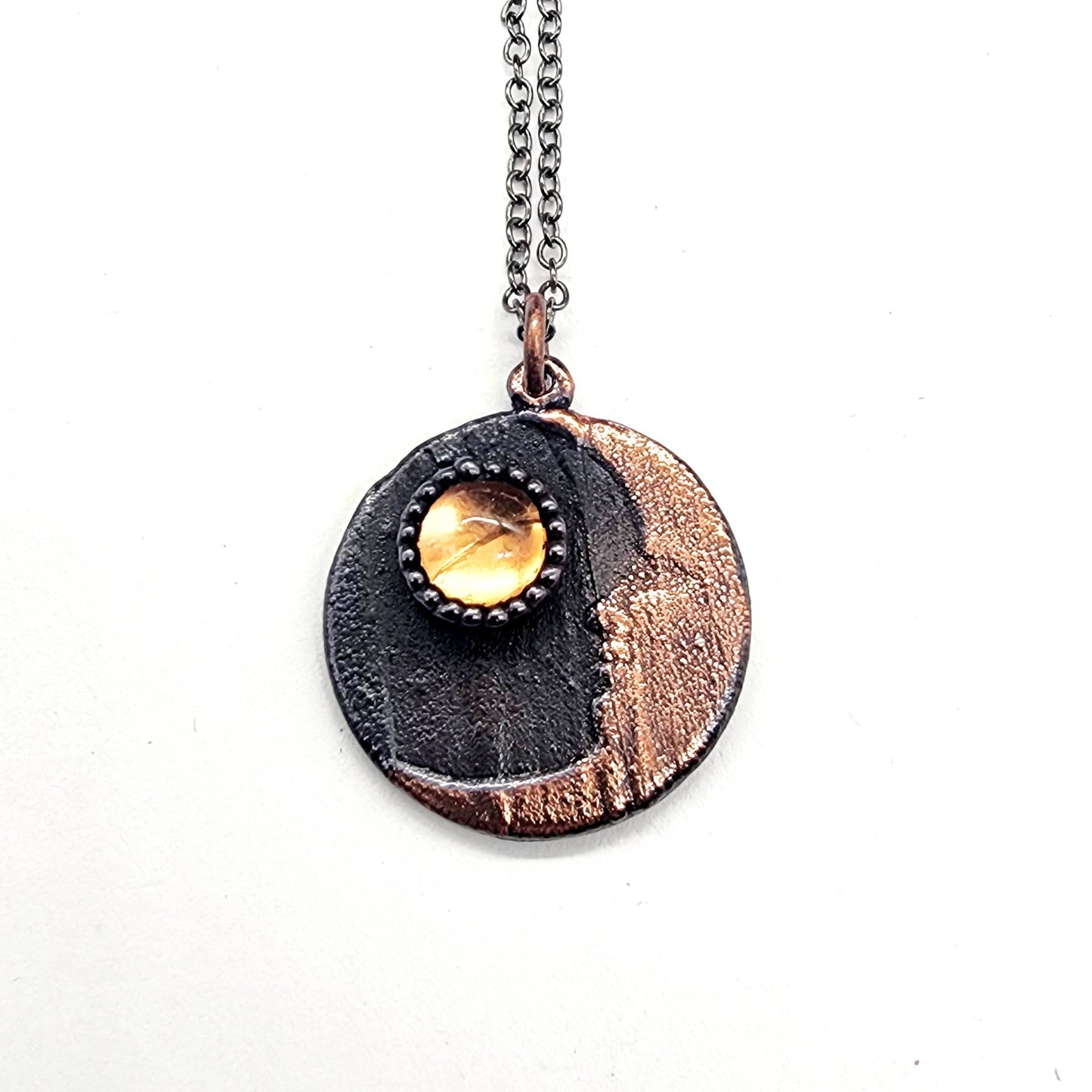 Citrine Goodnight Moon Necklace
