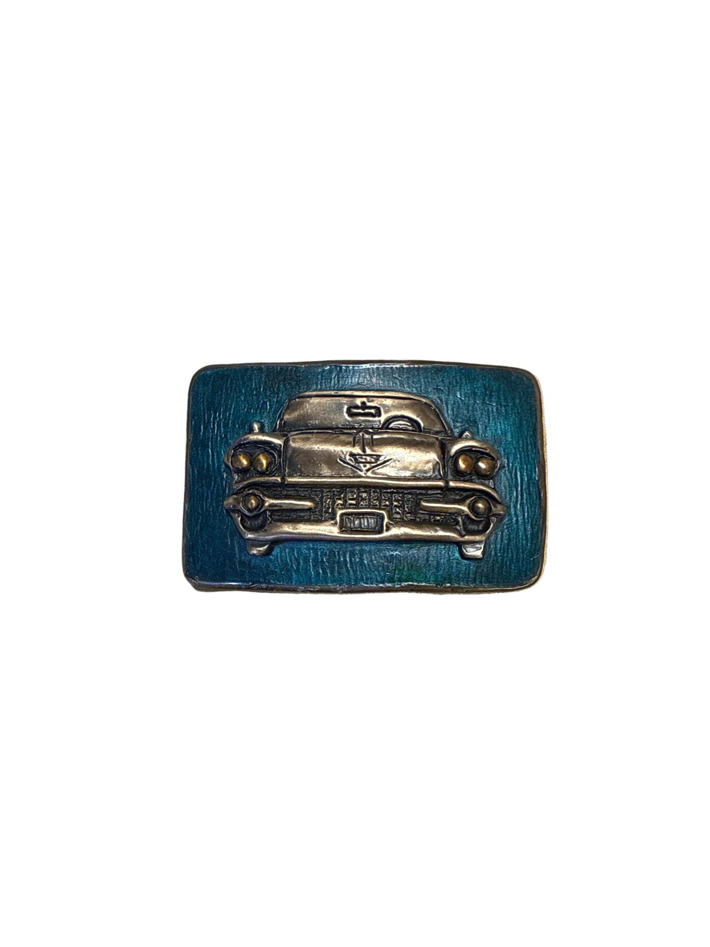 Belt Buckle Waterhorse Bronze by Elaine Hansard