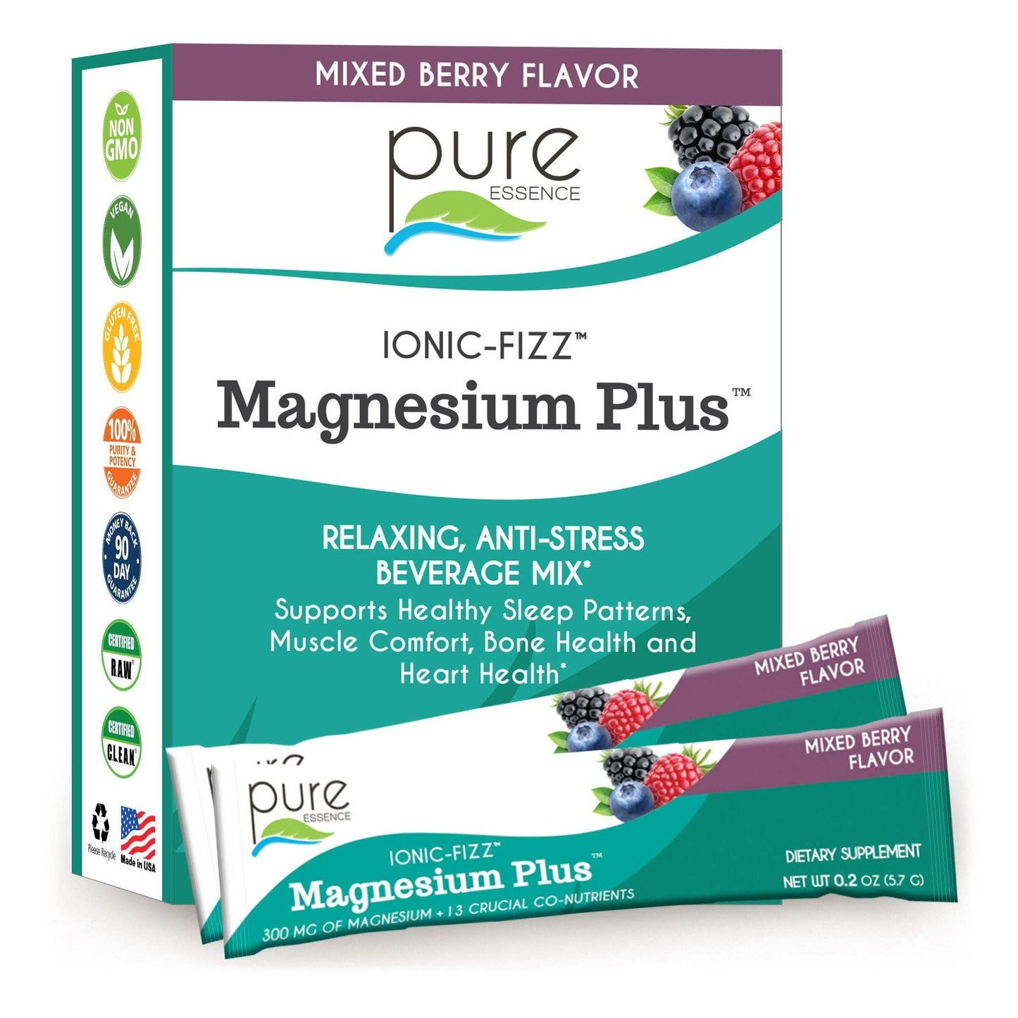 Ionic-Fizz™ Magnesium Plus™: Raspberry-Lemonade / 30 SERV