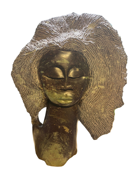 Woman Abstract Head Serpentine 36.5 lbs