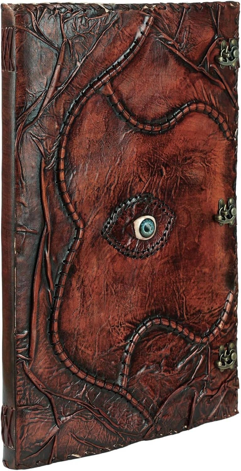 Hocus Pocus Spell Book – Leather Journal with Third Eye