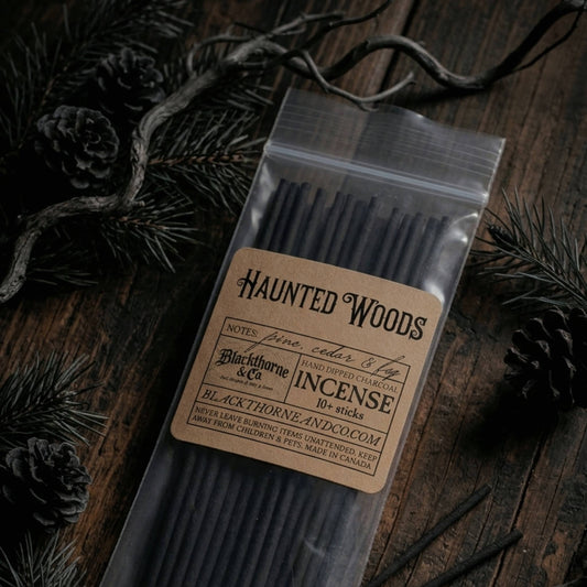 Haunted Woods incense sticks |  vegan gothic ritual incense