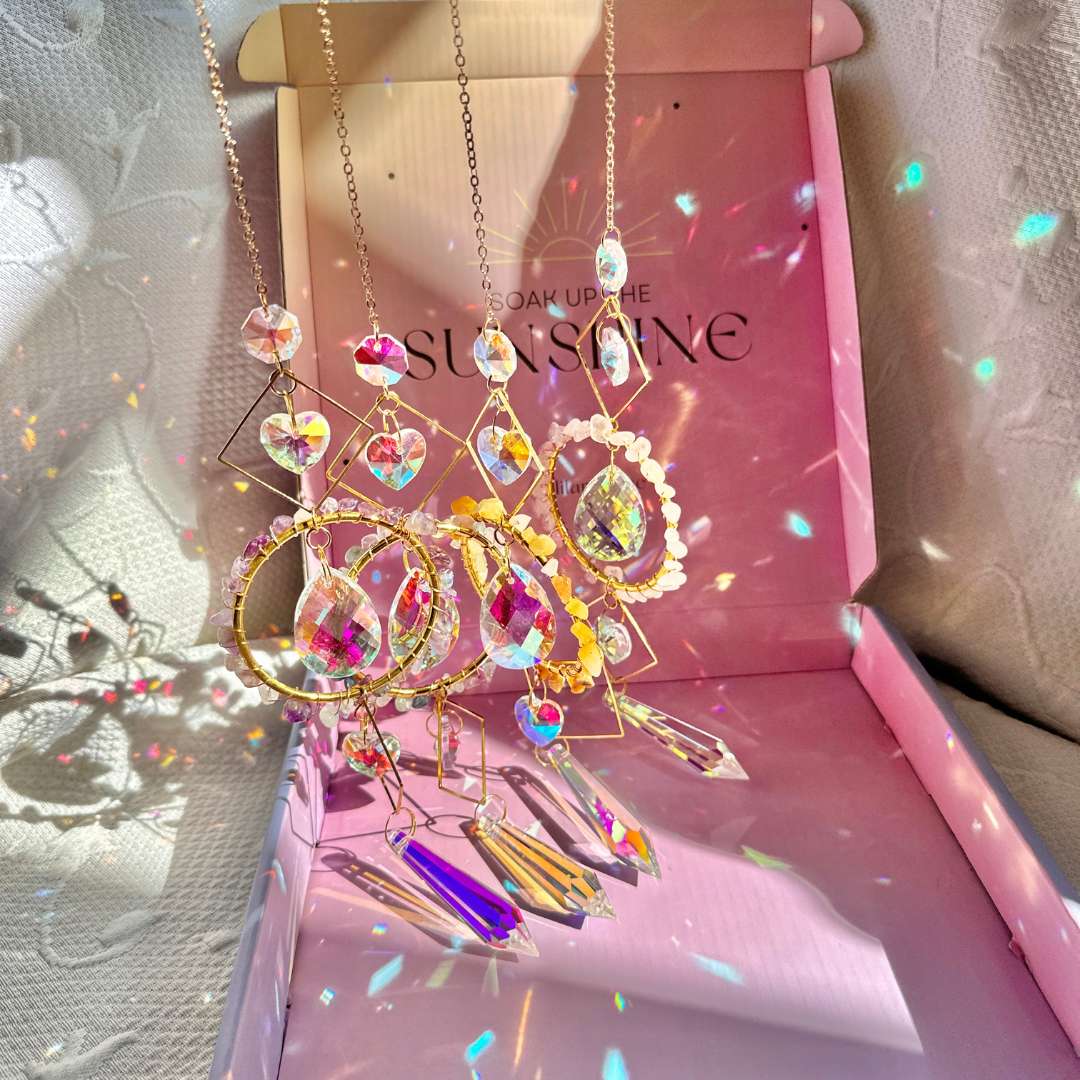 Aura Crystal Suncatchers – Spiritual Light Catchers