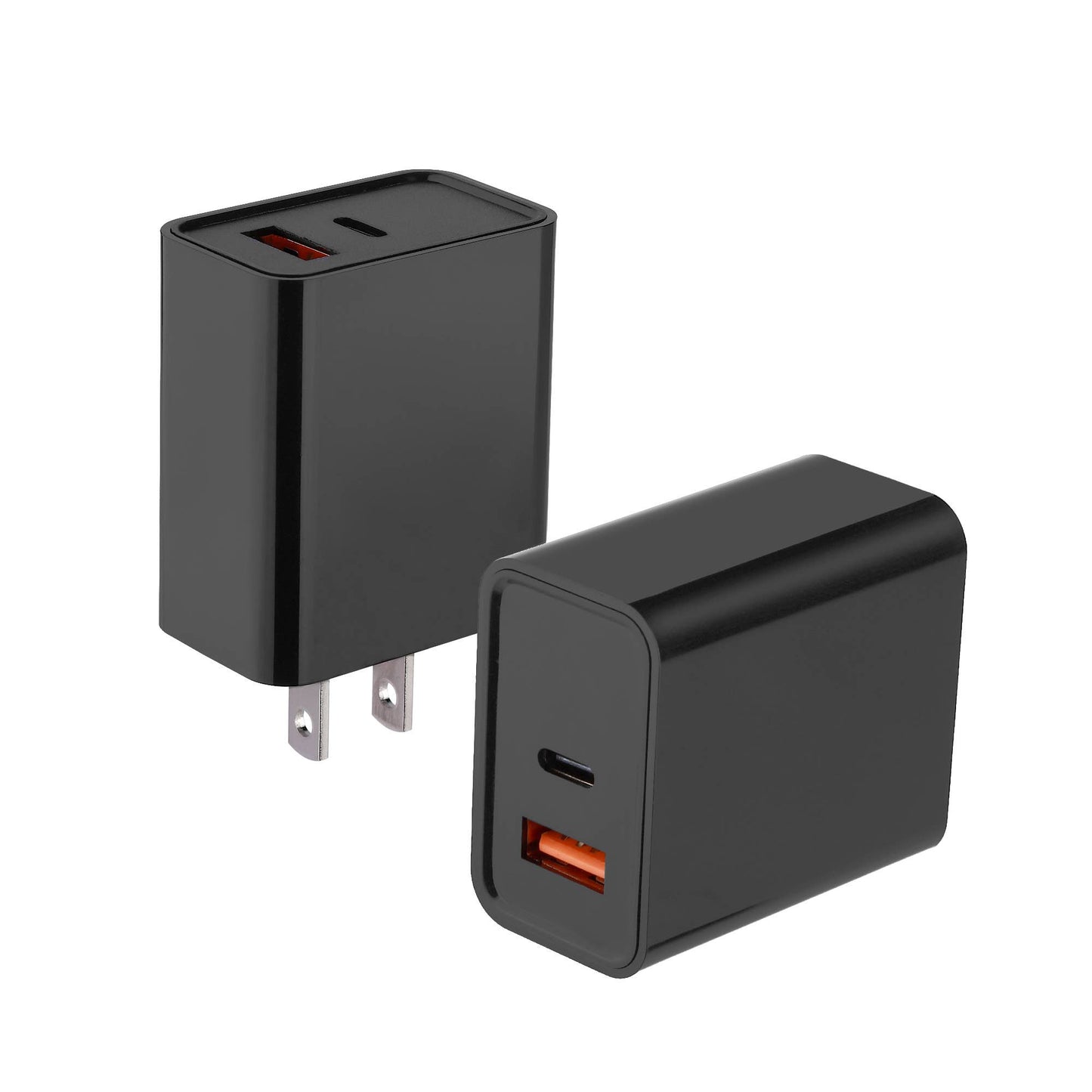 Charge 2-Port USB Wall Chargers for Android & IP Retail Pack: White / 2 USB-A Ports