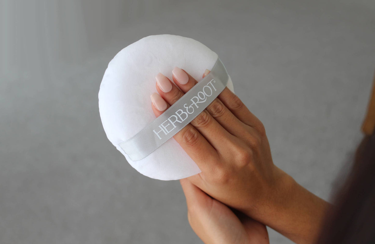 Powder Puff + Satin Storage Bag