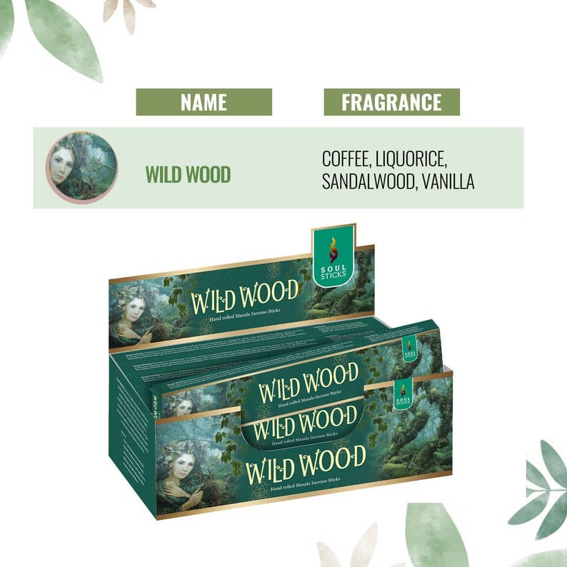 Wild Wood Masala Incense Sticks - Soul Sticks