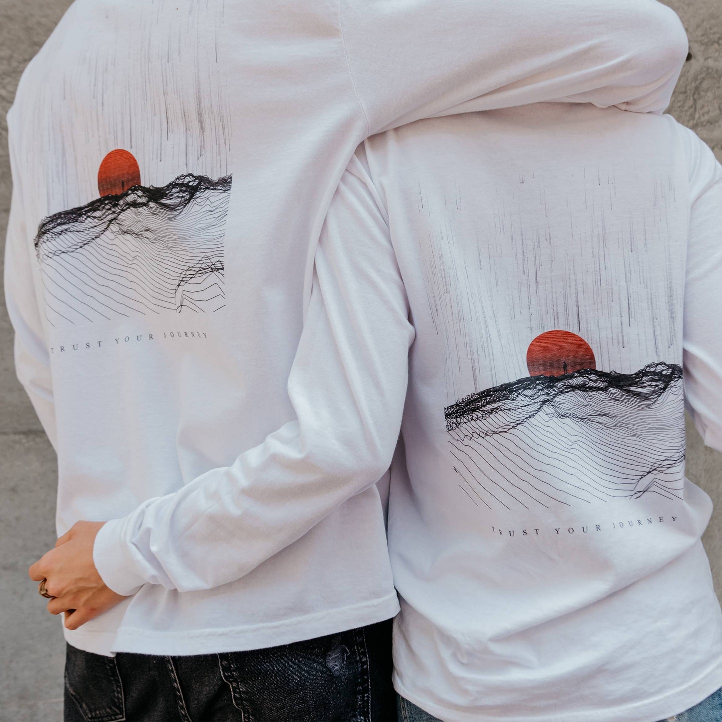 Journey Unisex Washed Cotton Long Sleeve