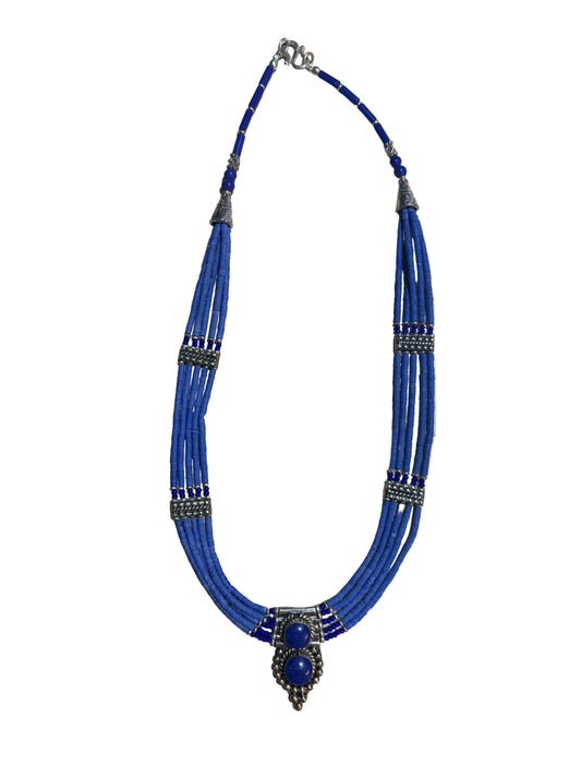 Lapis Peruvian Teardrop necklace