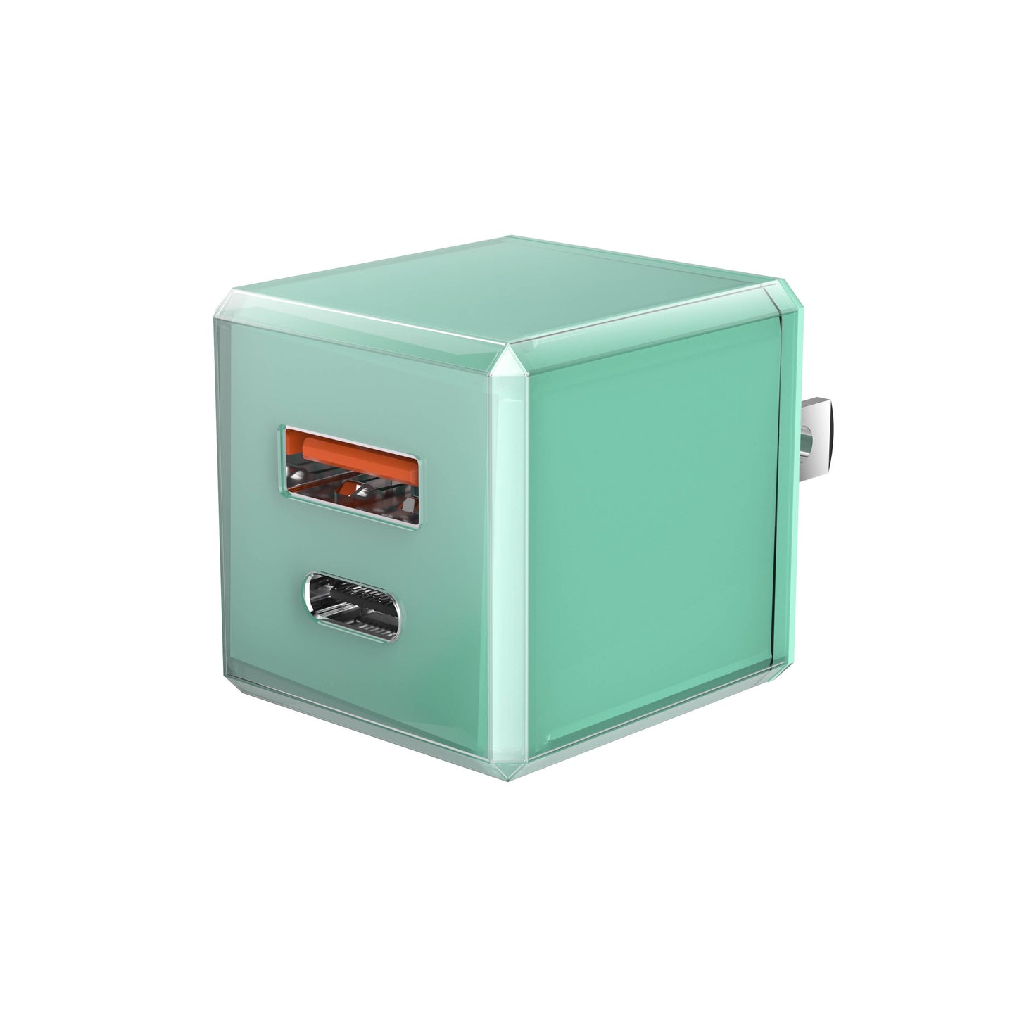 Rapid Wall Charger USB 20W Cubic Design - Retail Pack: Black