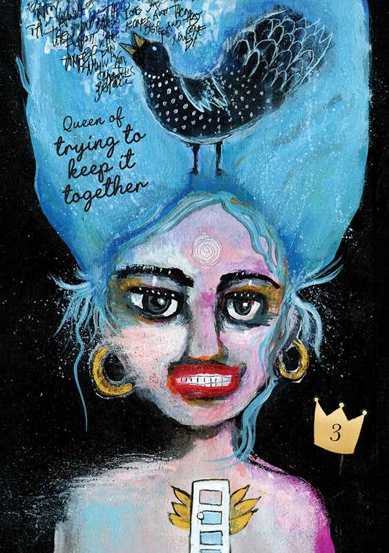 I Am Queen Oracle by Outi Harma: Flashcards; 128 pages / English
