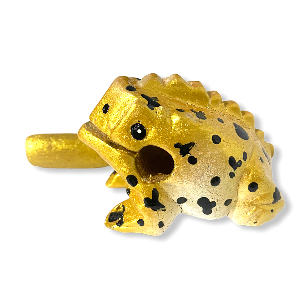 Painted Musical Frog Percussion Instrument 1.5"