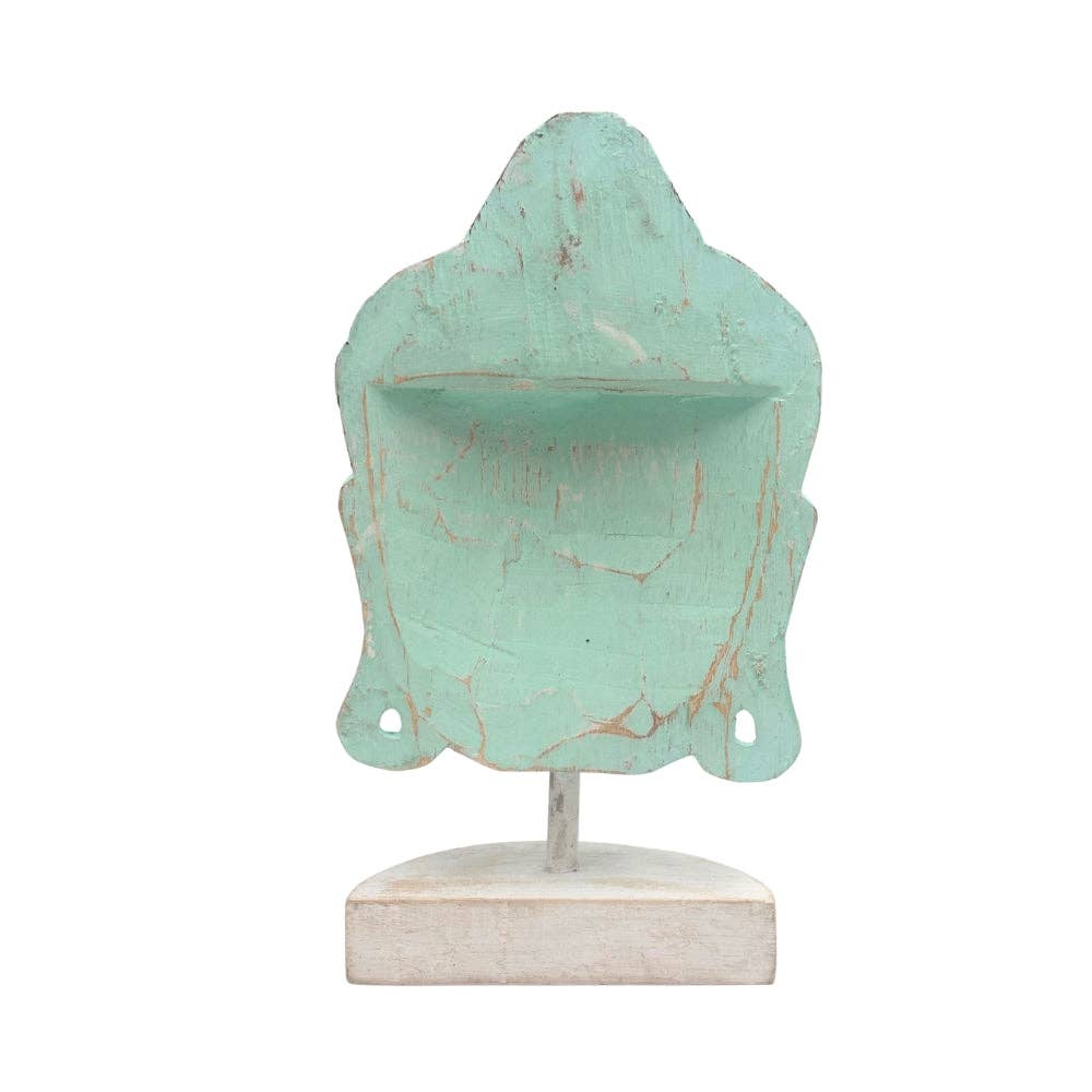 Buddha Head Statue Wood