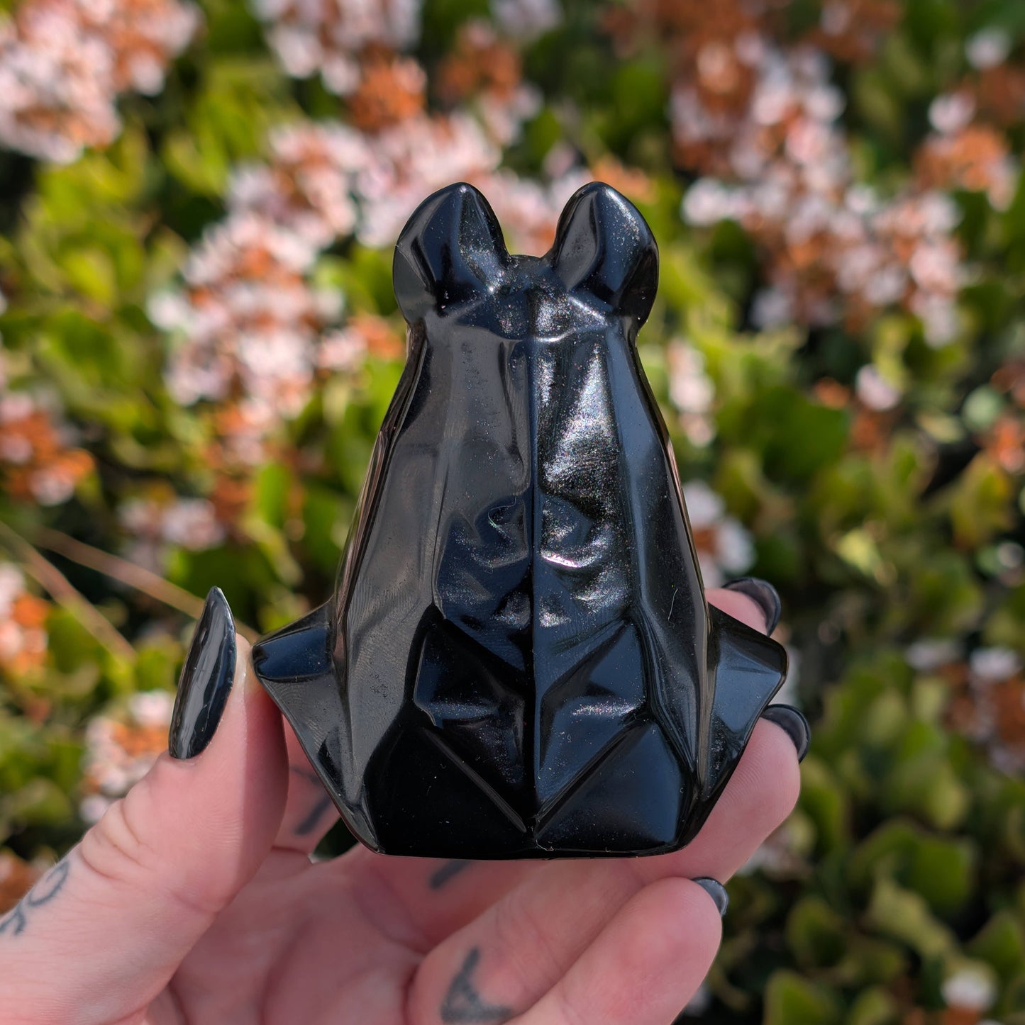 Obsidian Anubis Carving 