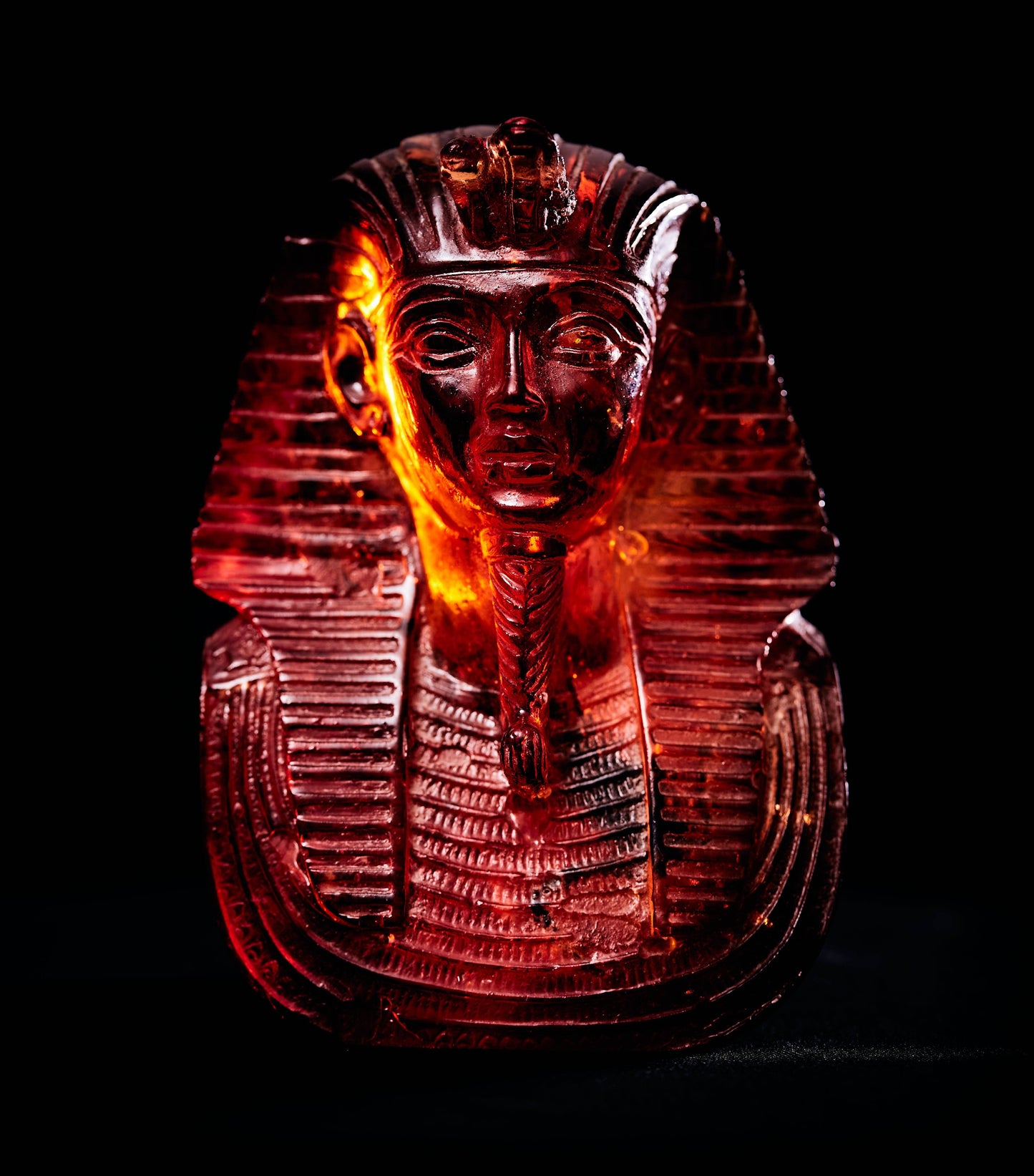 King Tutankhamun with Scorpion, Amber Resin