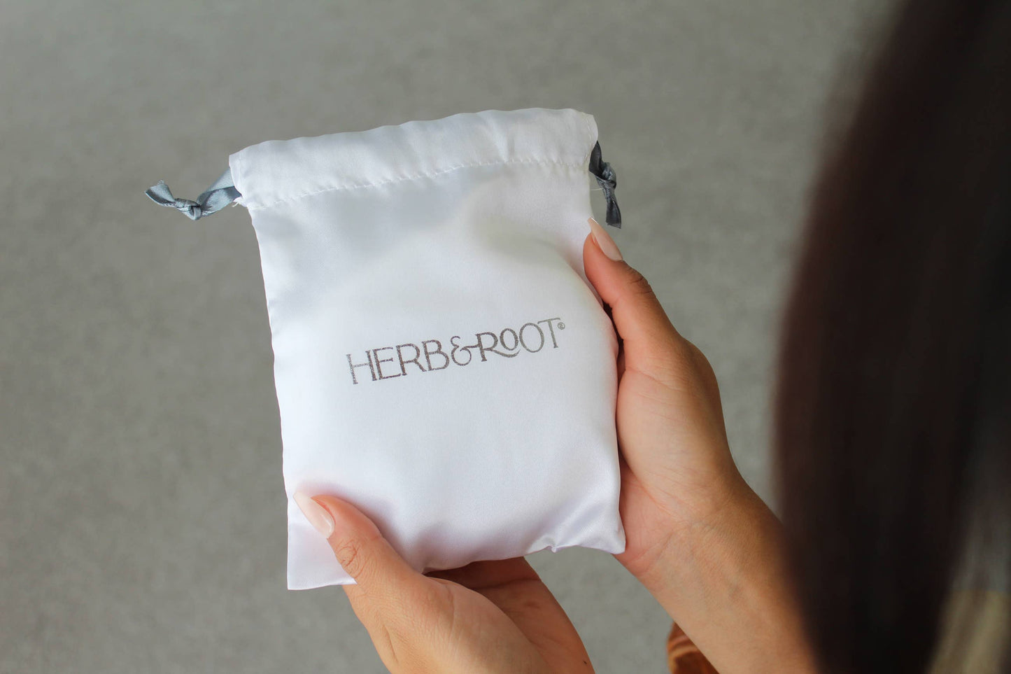 Powder Puff + Satin Storage Bag