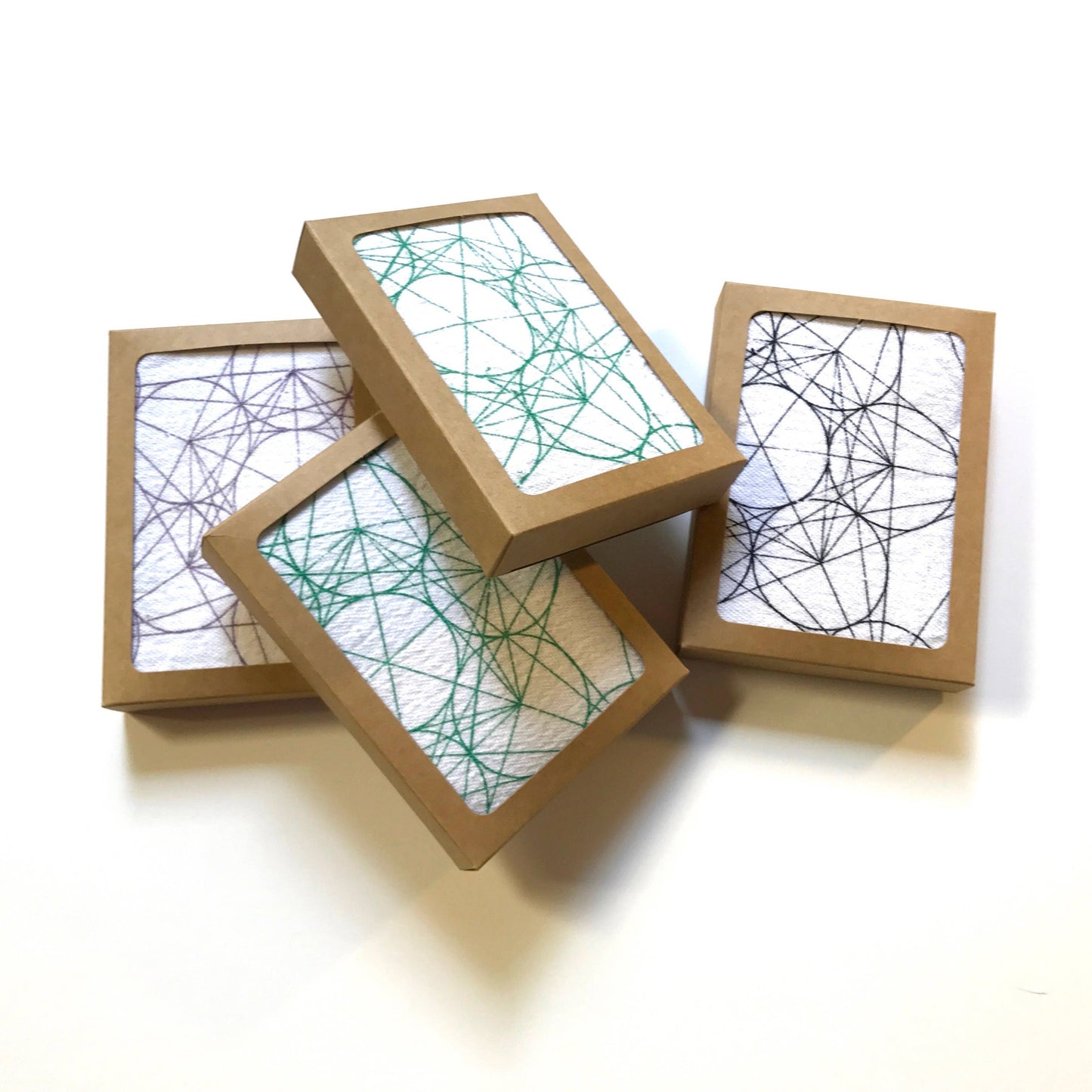 Assortment Sacred Geometry Crystal Grid Cloth Designs: Pentgram