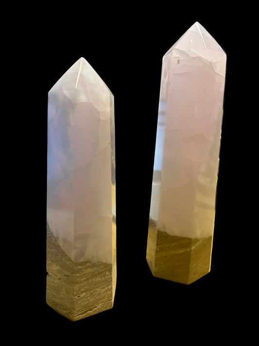 Pink Calcite Tower Large
