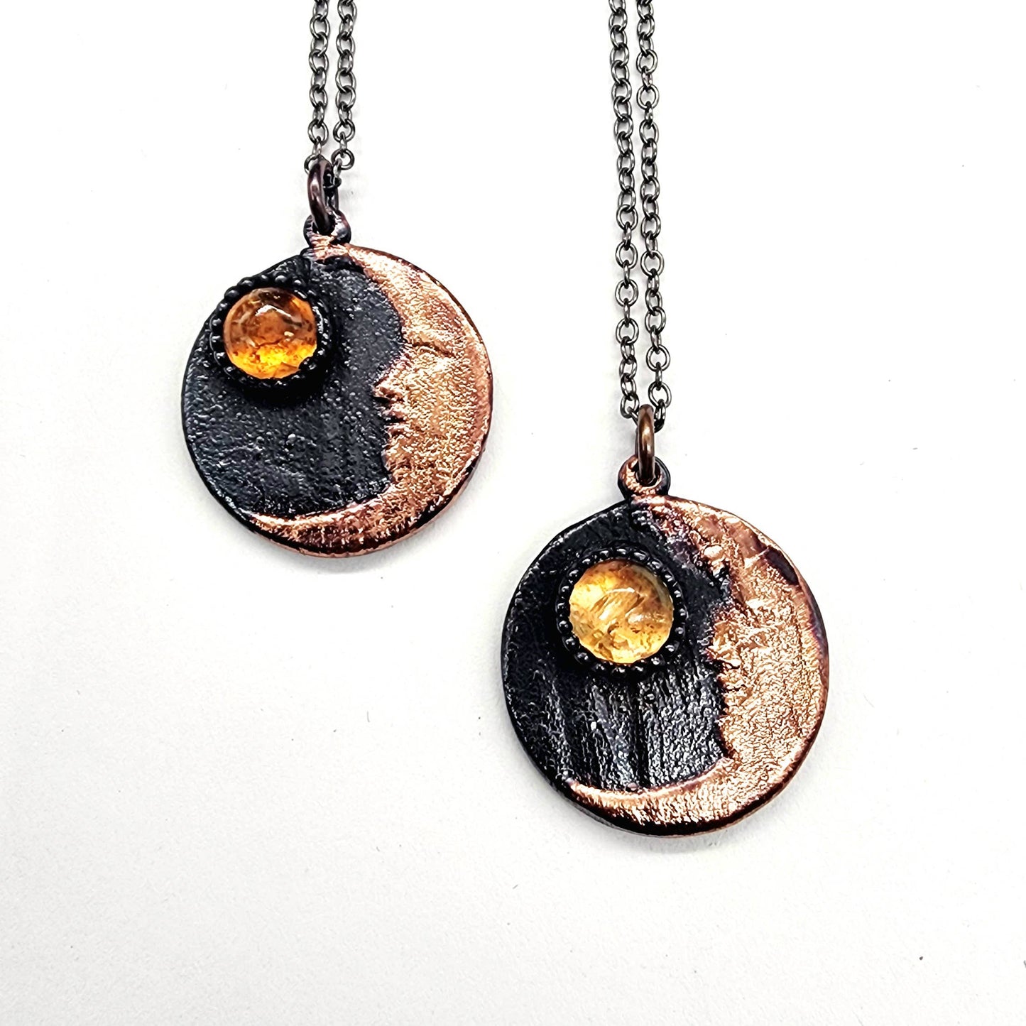 Citrine Goodnight Moon Necklace