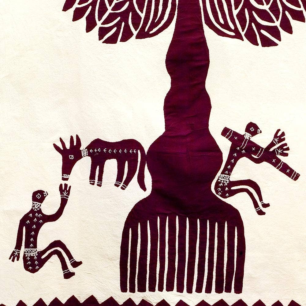 Tree of Life Wall Hanging, Large: Red