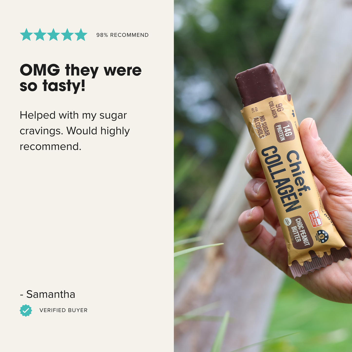 Collagen Protein Bar - Choc Peanut Butter