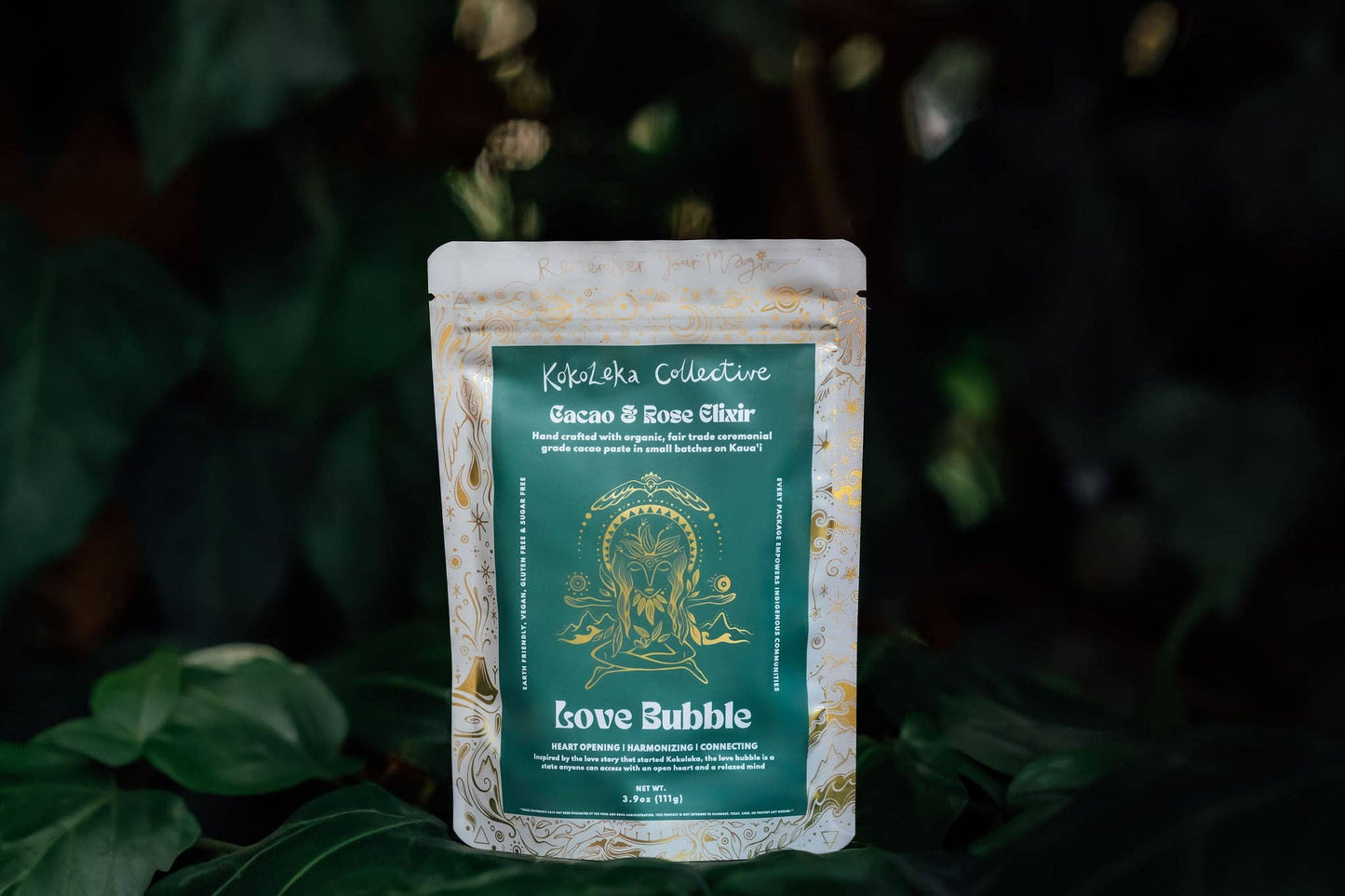 Love Bubble  - Rose Cardamom Ceremonial Cacao Elixir