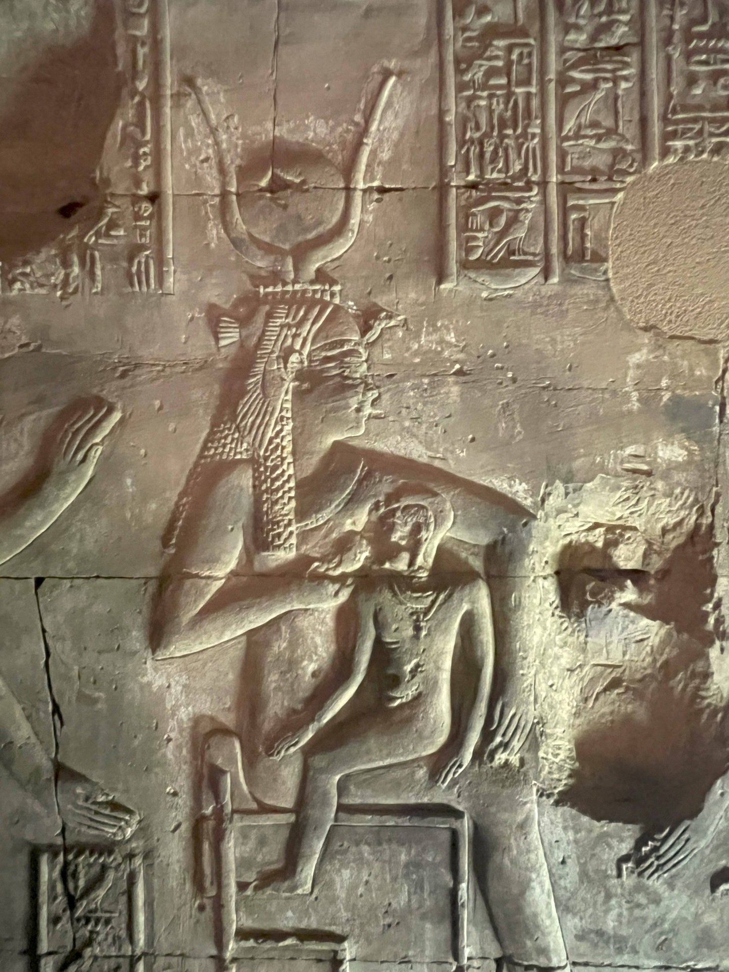 Isis with Baby Horus Black Basalt