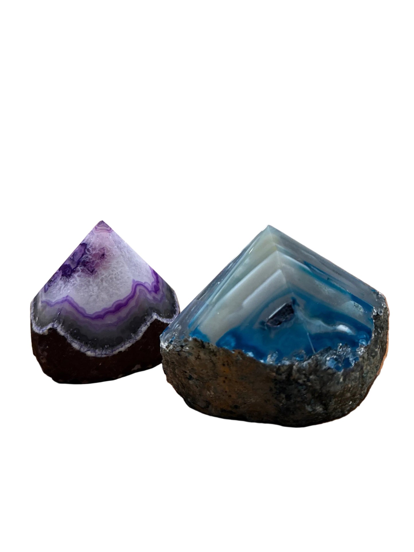 Dyed Agate Polished Top Points