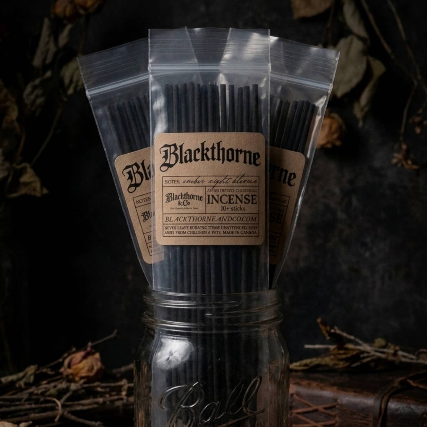 Night Tide incense sticks |  vegan gothic ritual incense
