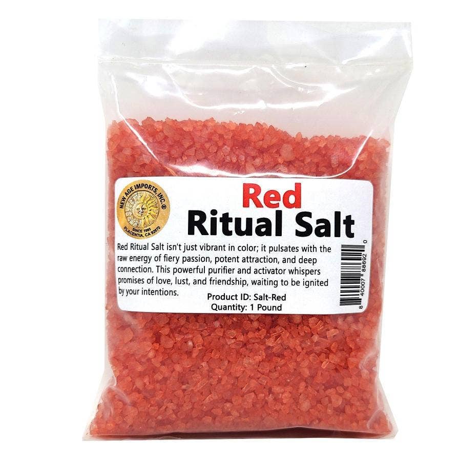 Red Ritual Salt 1 lb Packaged (2mm-3mm Salt Size)