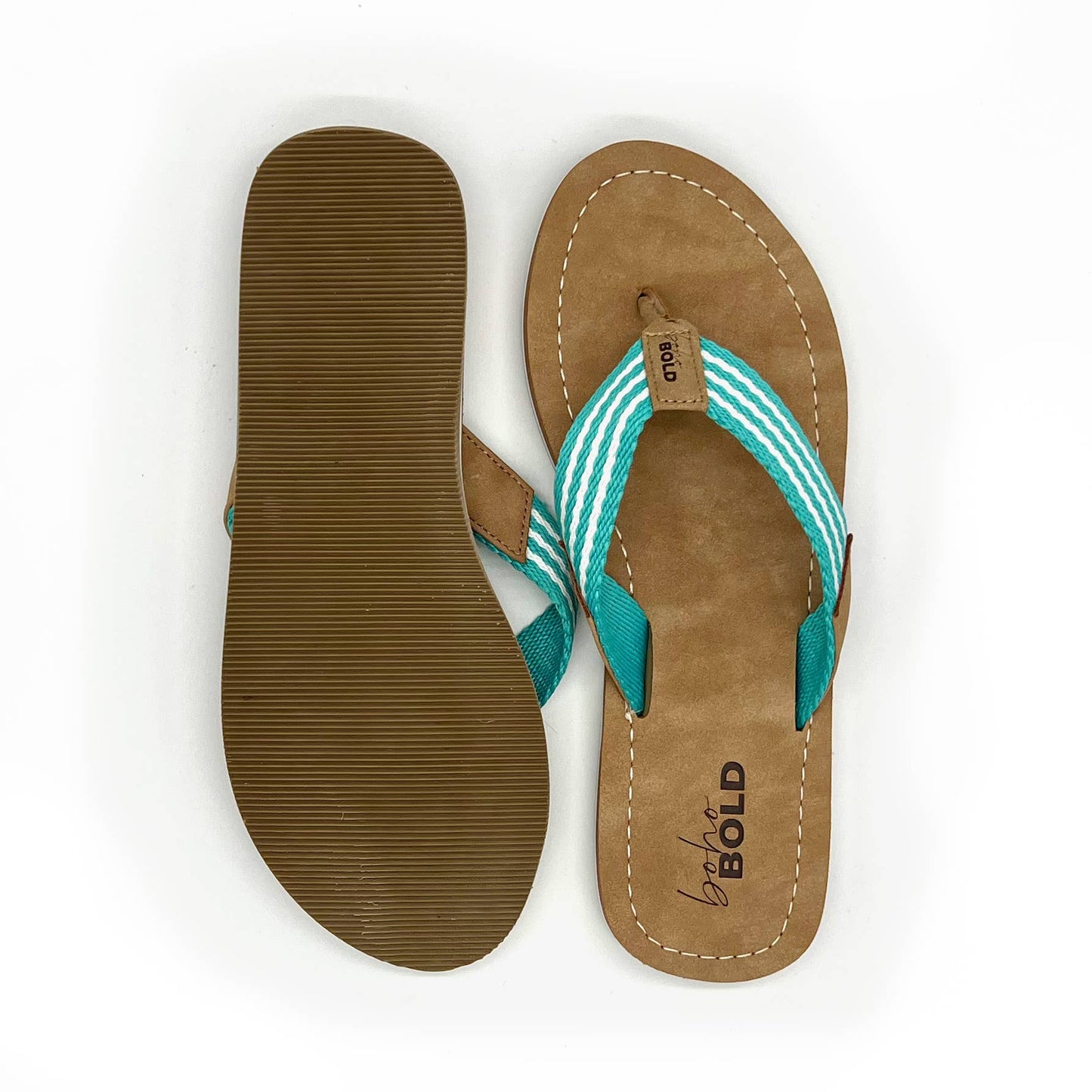 Boho Bold Woven Strap Flip Flops