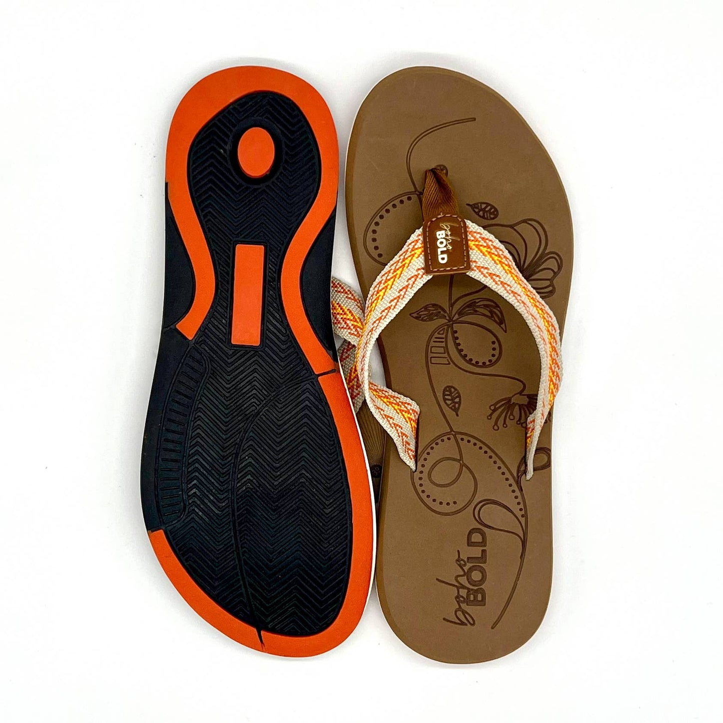 Boho Bold Woven Strap Flip Flops