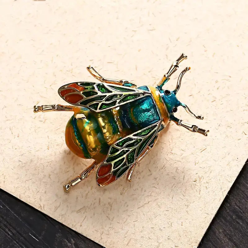 Elegant Brooch Pins Collection - Hummingbirds, Owls, Bugs